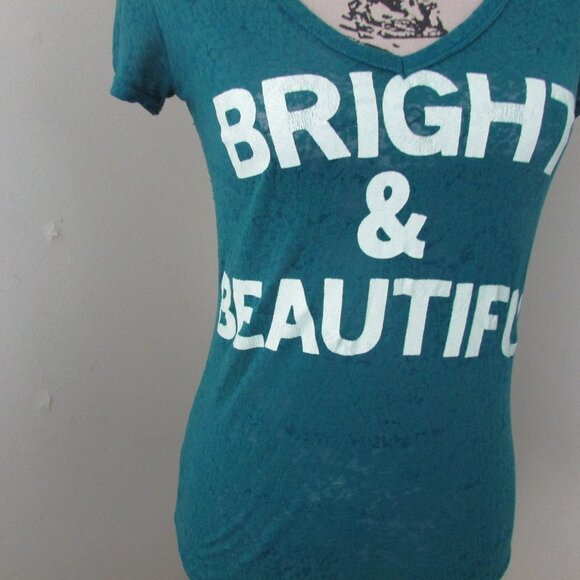 American Eagle Shirt S Green Bright & Beautiful - Picture 4 of 12